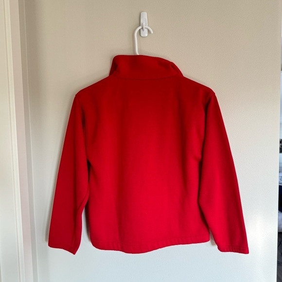 Rare Vintage 90s Bootleg- Chanel Paris Pullover Half Zip Sweatshirt Red - Picture 2 of 4